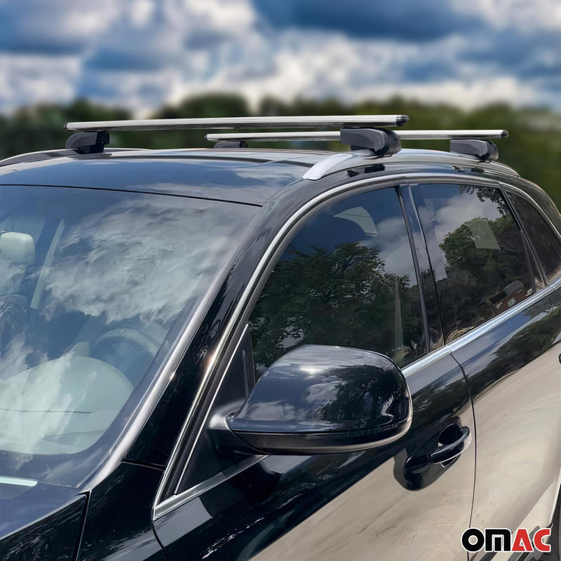 2007-2015 Audi Q7 Roof Rack Cross Bars Silver