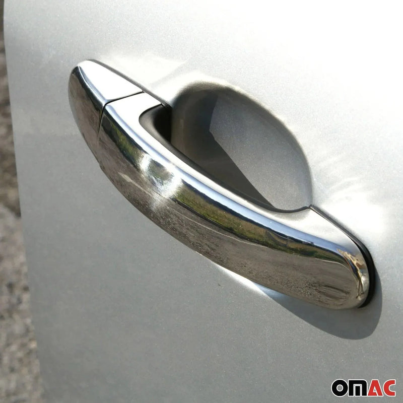 Car Door Handle Cover Protector for Mazda Tribute 2008-2011 Steel Chrome 8 Pcs - OMAC USA