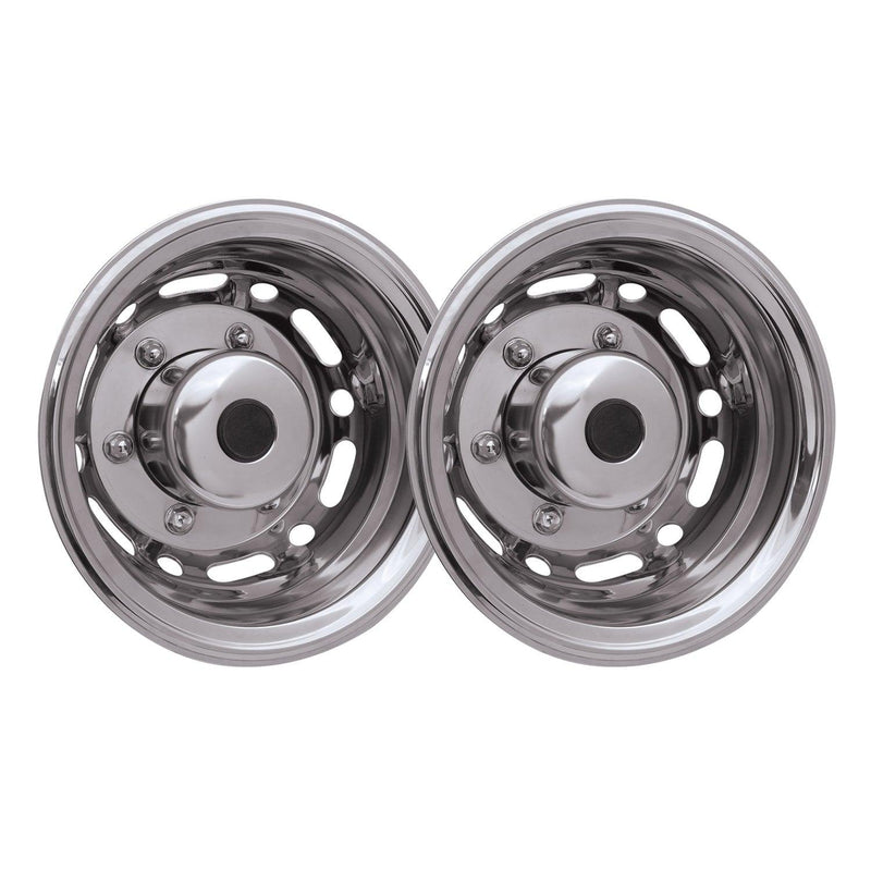 2015-2020 Ford Transit 16" Dual Wheel Simulator Hubcaps Chrome Rear 2Pcs