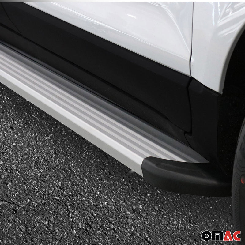 2007-2015 Audi Q7 Running Boards Side Steps Silver