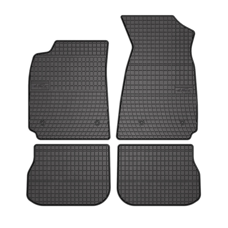 1996-2001 Audi A4 Sedan Wagon Floor Mats Liners Full Set All Weather Rubber Black