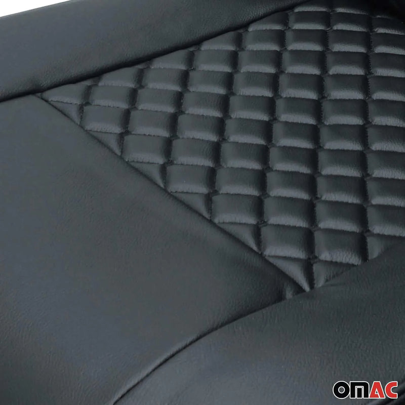 2016-2024 Mercedes Metris Leather Front Car Seat Covers Protector Black