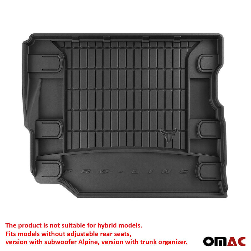 2018-2024 Jeep Wrangler Premium Cargo Liner Trunk Mat All Weather Heavy Duty