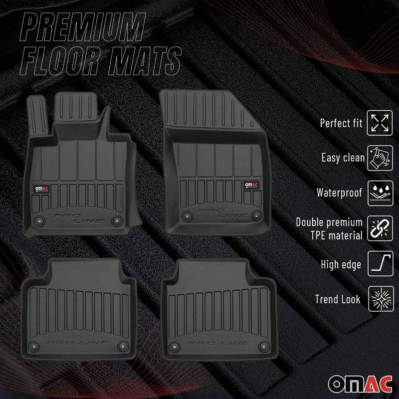 2018-2021 Volvo V90 Premium Floor Mats Liners Full Set All Weather Heavy Duty