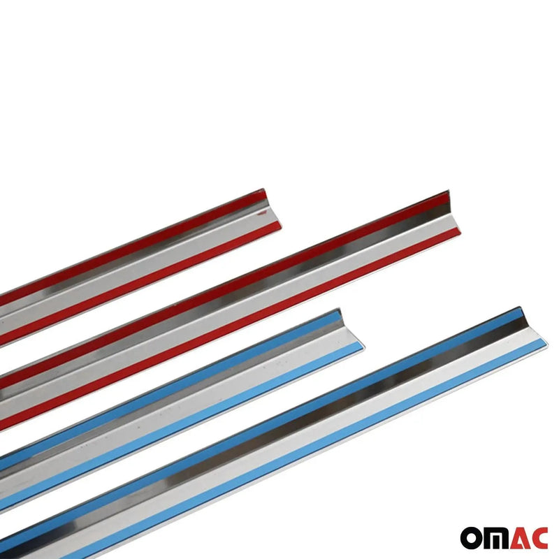 Window Molding Trim Streamer for Mercedes M ML Class W163 1997-2005 S. Steel 4x - OMAC USA