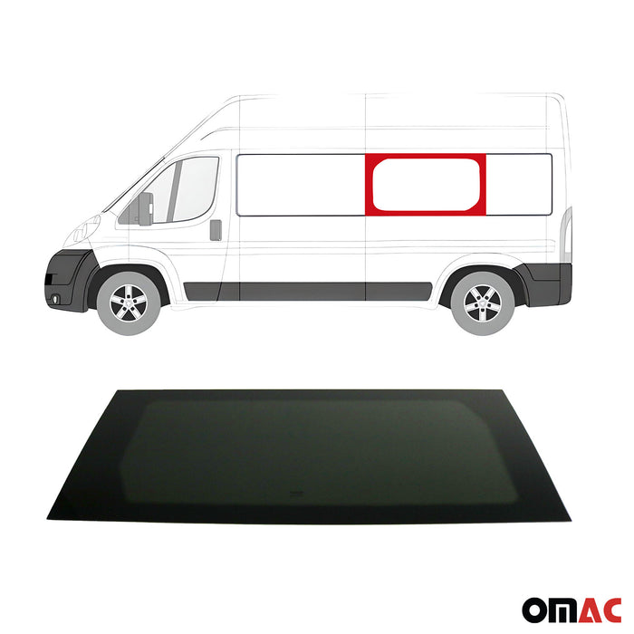 Window Glass for Ram Promaster 2014-2024 Mid Left Side L3 L4 Black