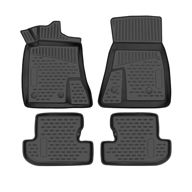 2015-2023 Ford Mustang Floor Mats Liners Full Set All Weather Black