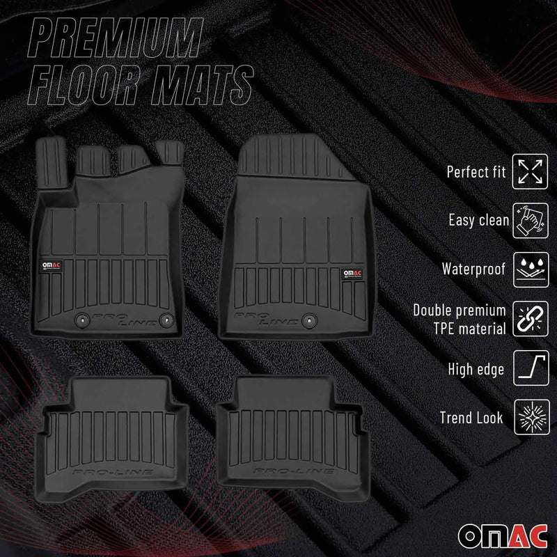 2017-2022 Hyundai Ioniq Premium Floor Mats Liners Full Set All Weather Heavy Duty