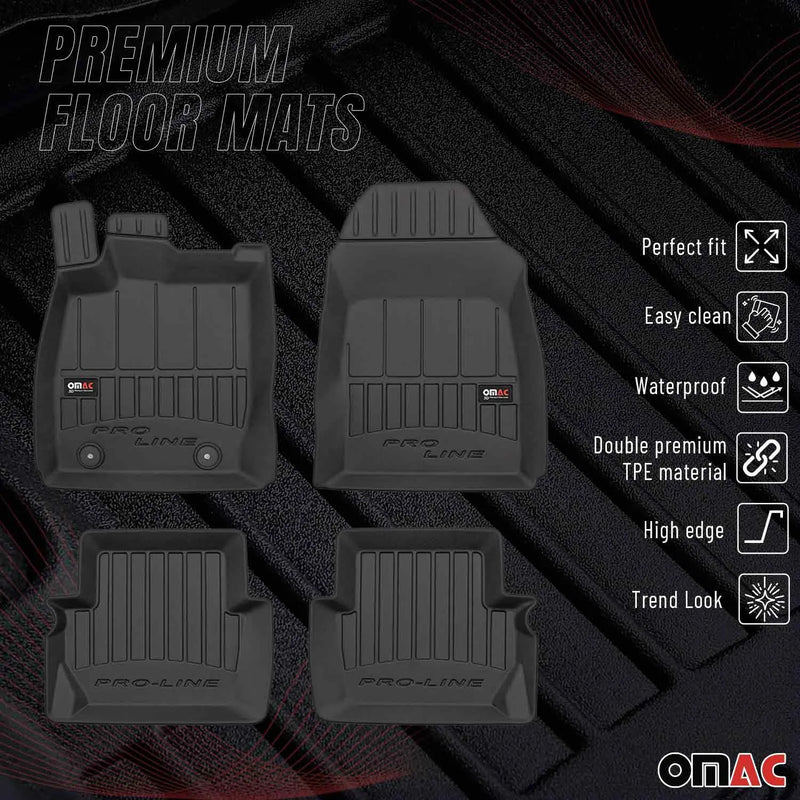 2011-2019 Ford Fiesta Premium Floor Mats Liners Full Set All Weather Heavy Duty