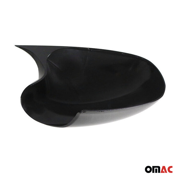 Side Mirror Cover Caps Fits Ford Fiesta / B-Max 2011-2019 Piano Black 2 Pcs