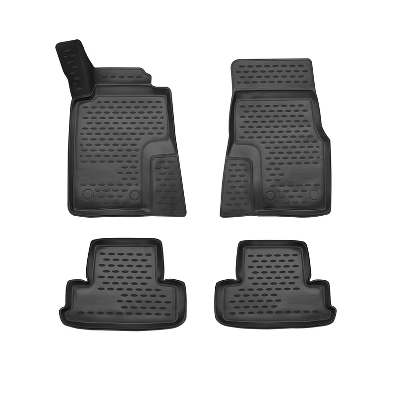 2010-2014 Ford Mustang Floor Mats Liners Full Set All Weather Black