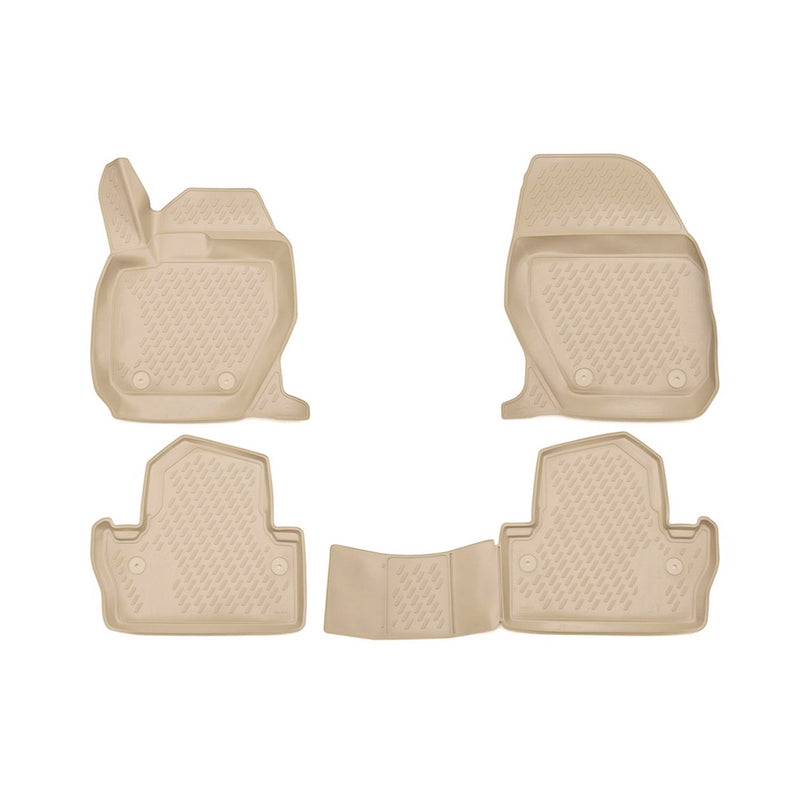 2011-2018 Volvo S60 Floor Mats Liners Full Set All Weather Beige