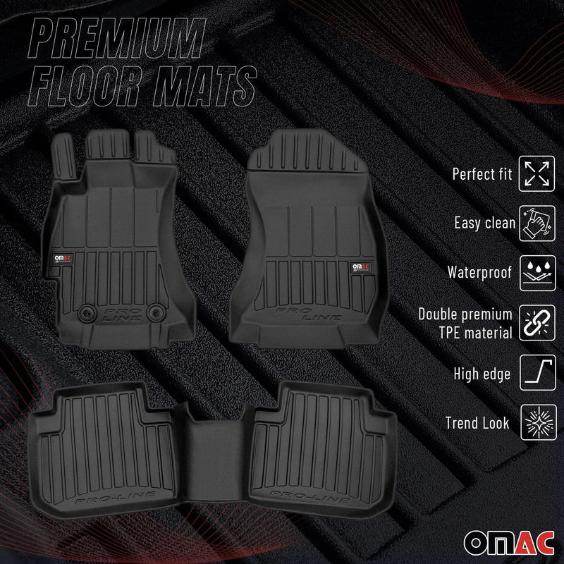 2014-2018 Subaru Forester Premium Floor Mats Liners Full Set All Weather Heavy Duty