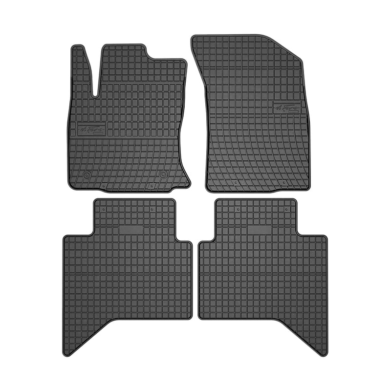 2016-2023 Toyota Hilux Floor Mats Liners Full Set All Weather Rubber Black