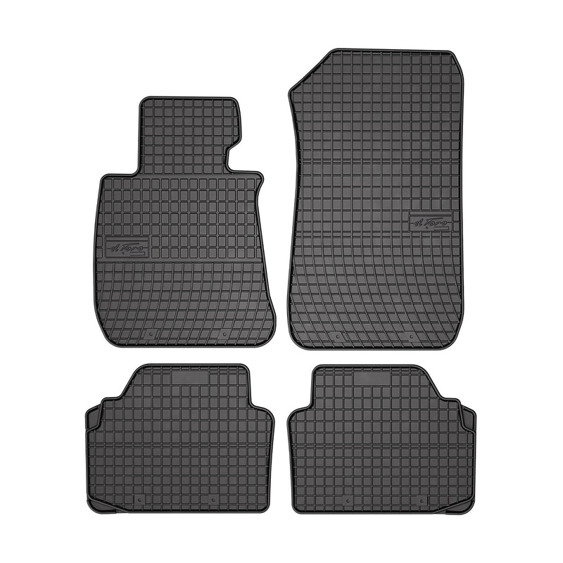 2007-2013 BMW 3 Series E92 Coupe Floor Mats Liners Full Set All Weather Rubber Black