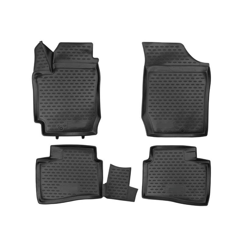 2010-2017 Kia Forte Koup Floor Mats Liners Full Set All Weather Black