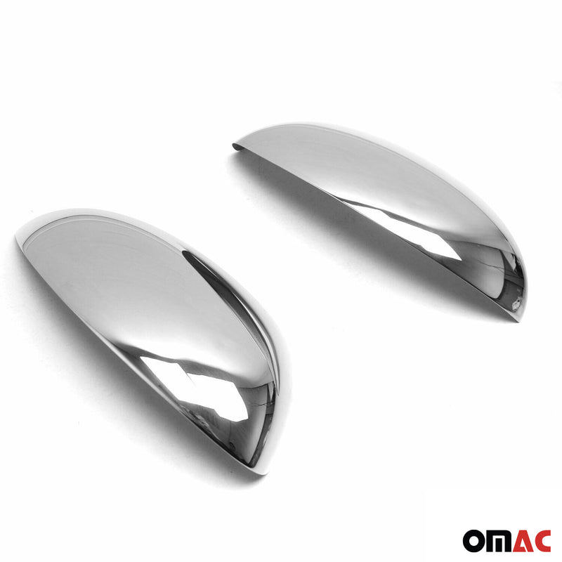 2011-2014 Nissan Juke Side Mirror Cover Caps Steel Silver 2 Pcs