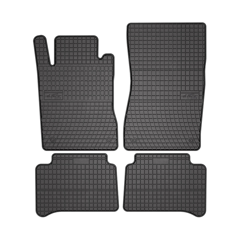 2004-2009 Mercedes E Class W211 Sedan Floor Mats Liners Full Set All Weather Rubber Black