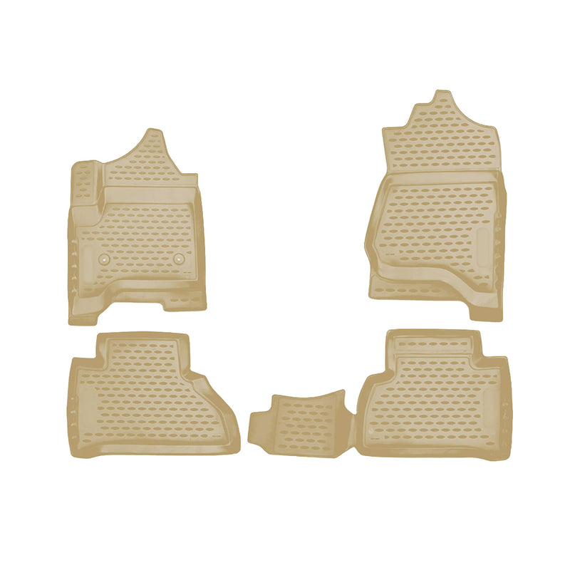 2015-2020 Chevrolet Tahoe Floor Mats Liners Full Set All Weather Beige