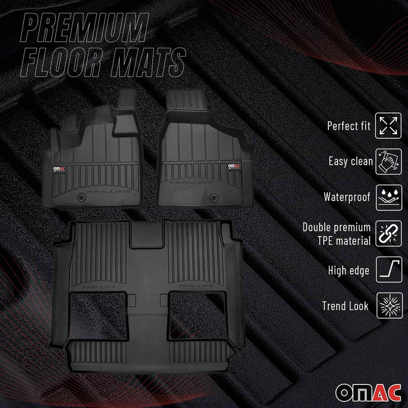 2008-2016 Chrysler Town & Country OMAC Premium Floor Matss Waterproof Heavy Duty