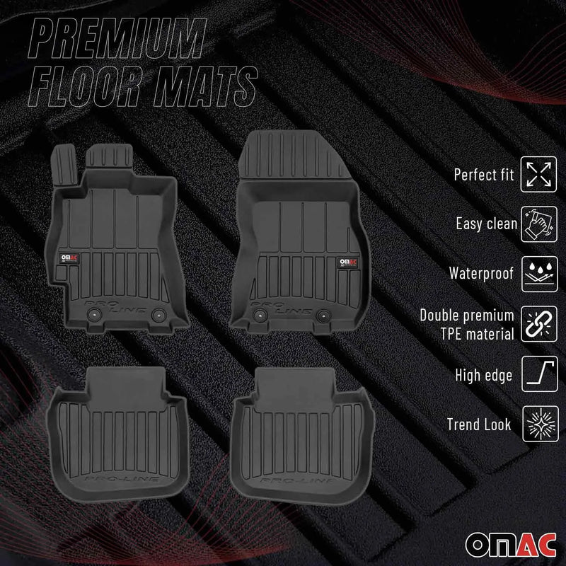 2010-2014 Subaru Outback Premium Floor Mats Liners Full Set All Weather Heavy Duty