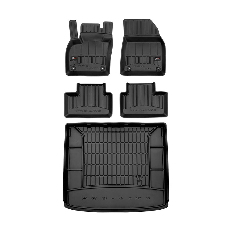 2019-2024 Volvo XC40 Premium Floor Mats & Cargo Liner Full Set All Weather Heavy Duty Black