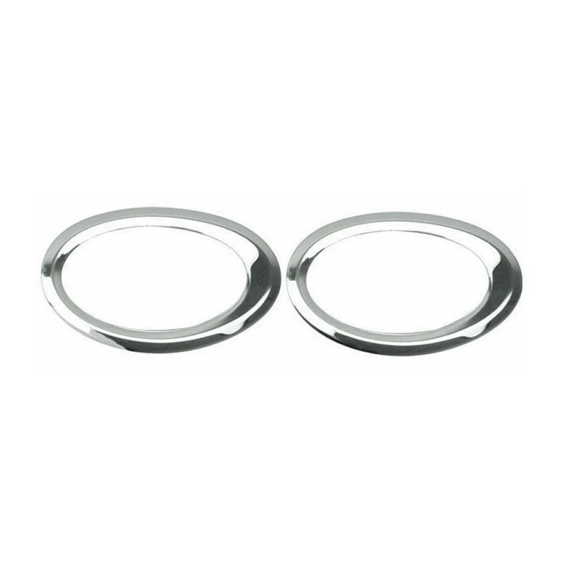 Fog Light Lamp Bezel Cover for Ford Transit Connect 2014-2019 Steel Silver 2 Pcs - OMAC USA