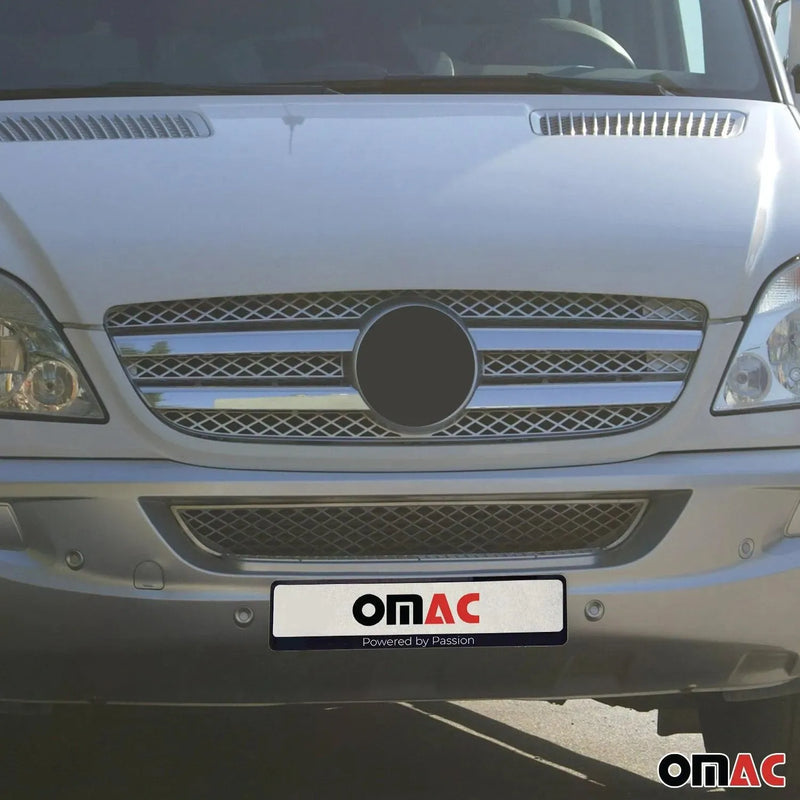 Front Bumper Grill Trim Molding for Mercedes Sprinter W906 2006-2013 Steel 4x - OMAC USA