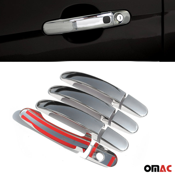 Car Door Handle Cover Protector for Ford Focus 2004-2011 Steel Chrome 8 Pcs