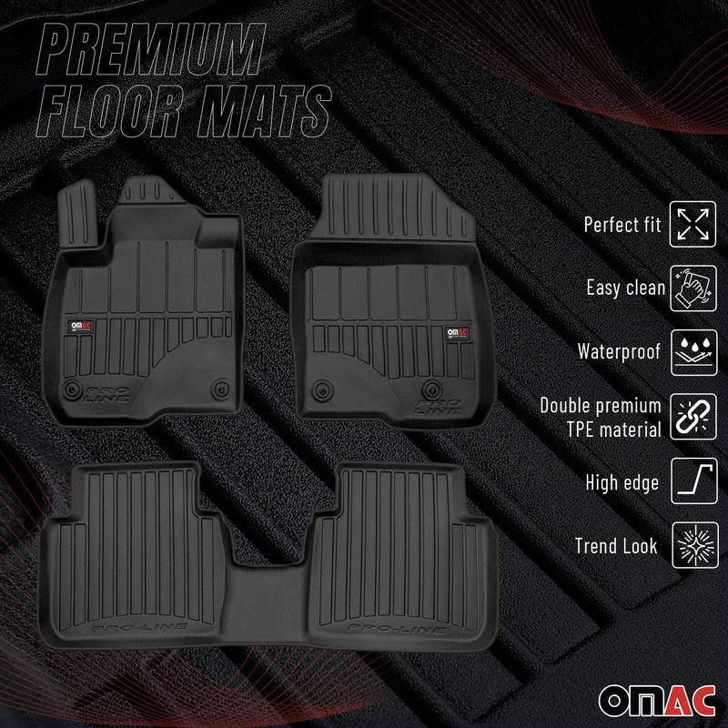 2023-2025 Honda HR-V Premium Floor Mats Liners Full Set All Weather Heavy Duty