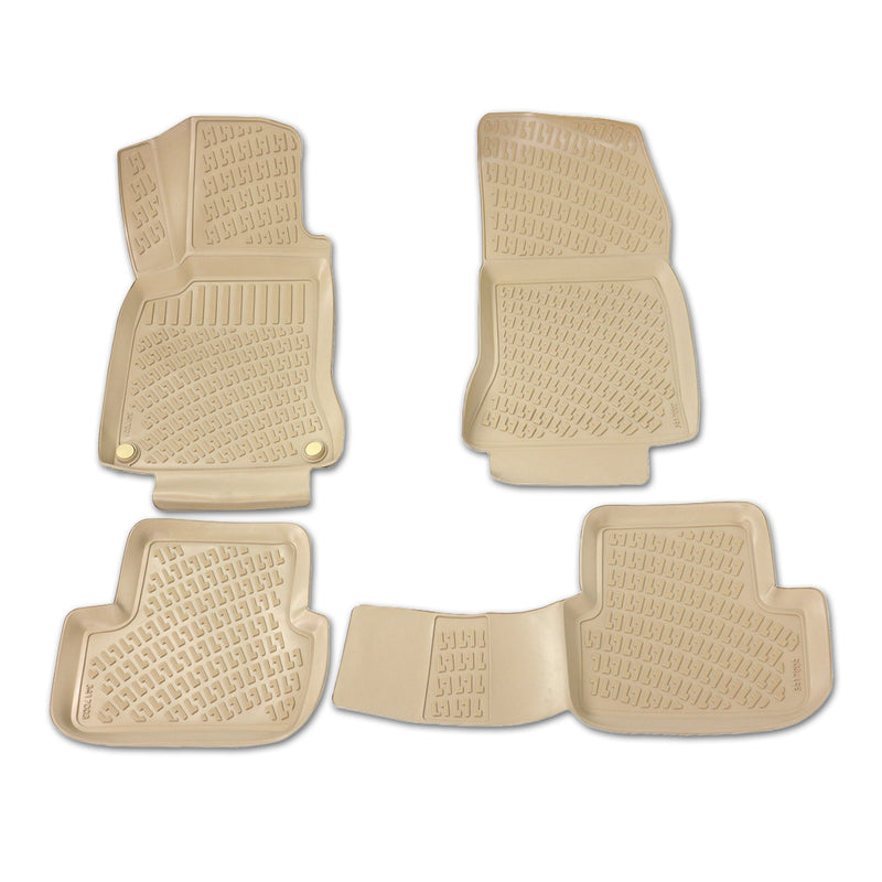 2019-2022 Mercedes A Class V177 Sedan Floor Mats Liners Full Set All Weather Beige