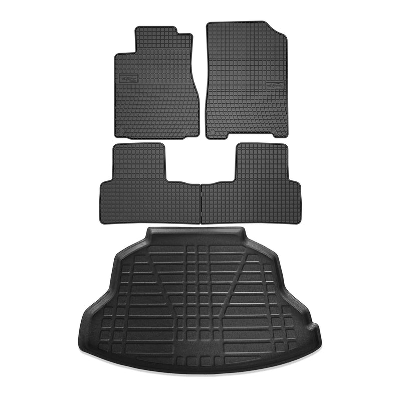 2012-2016 Honda CR-V Floor Mats & Cargo Liner Full Set All Weather Black