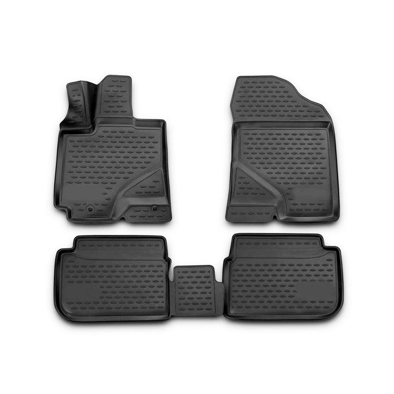 2009-2013 Toyota Corolla Floor Mats Liners Full Set All Weather Black