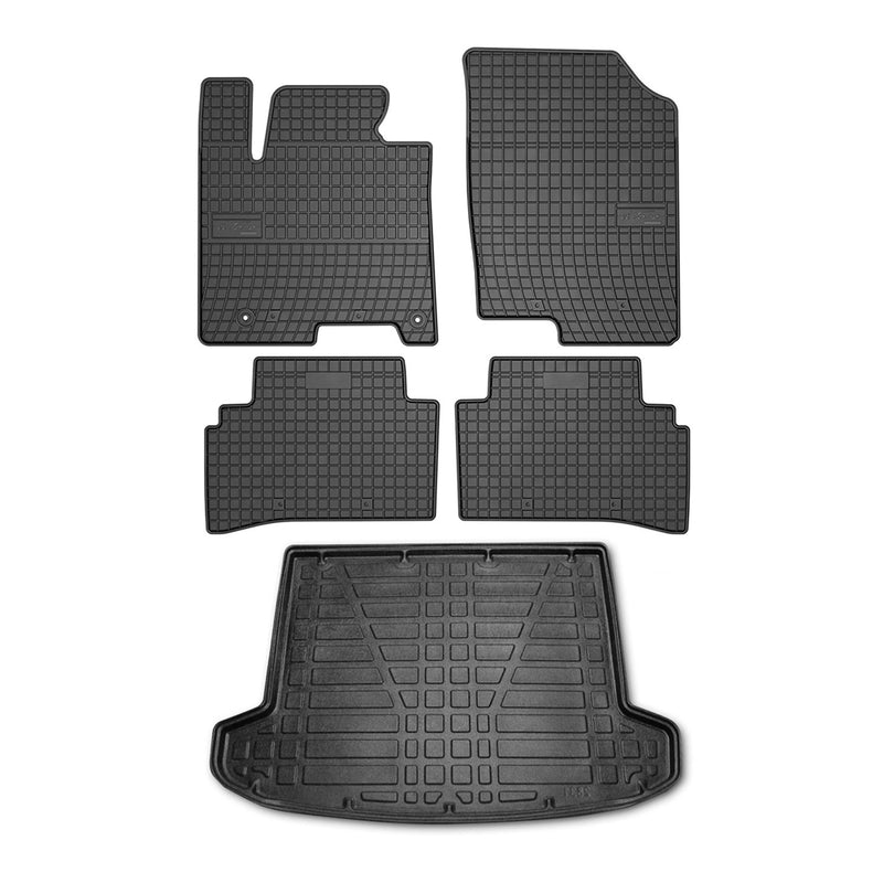 2022-2025 Hyundai Tucson Floor Mats & Cargo Liner Full Set All Weather Black