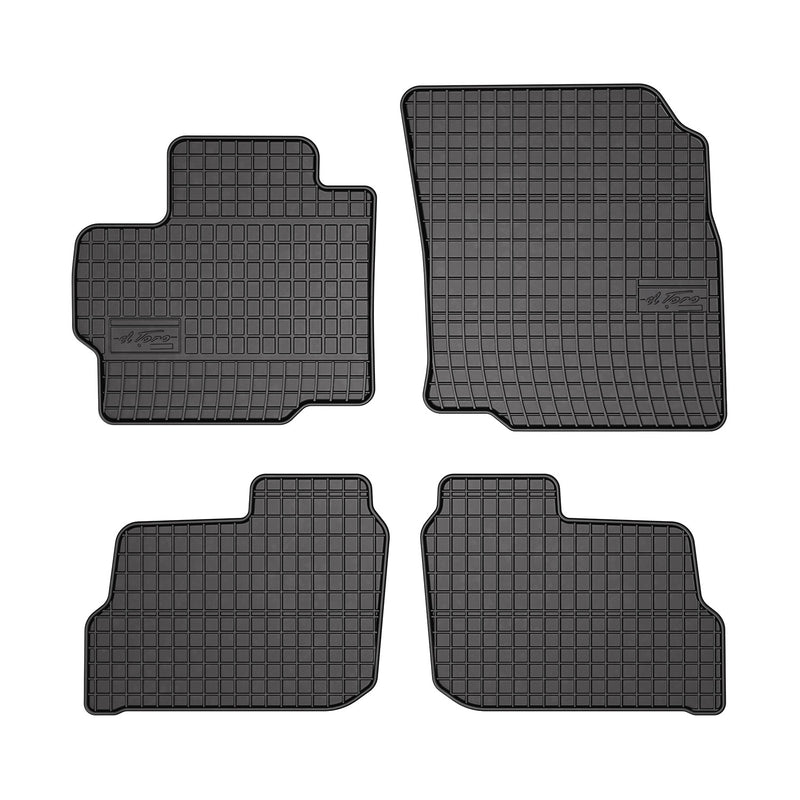 2014-2024 Mitsubishi Mirage Floor Mats Liners Full Set All Weather Rubber Black