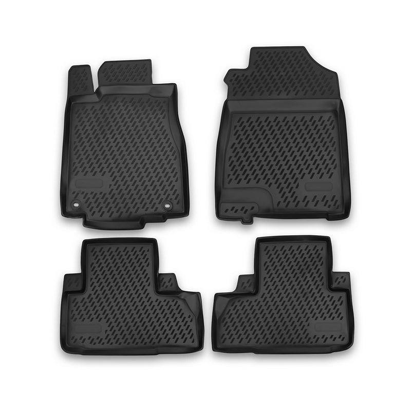 2012-2016 Honda CR-V Floor Mats Liners Full Set All Weather Black