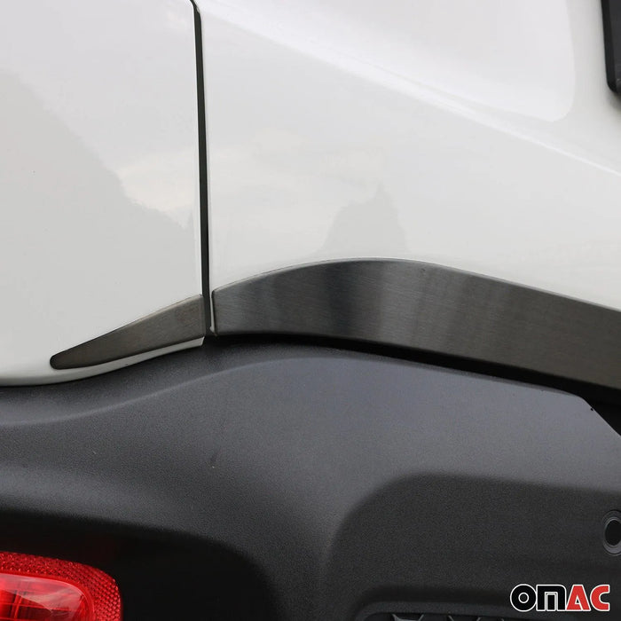 Rear Trunk Molding Trim for Jeep Renegade 2015-2018 Brushed Steel Dark 3 Pcs