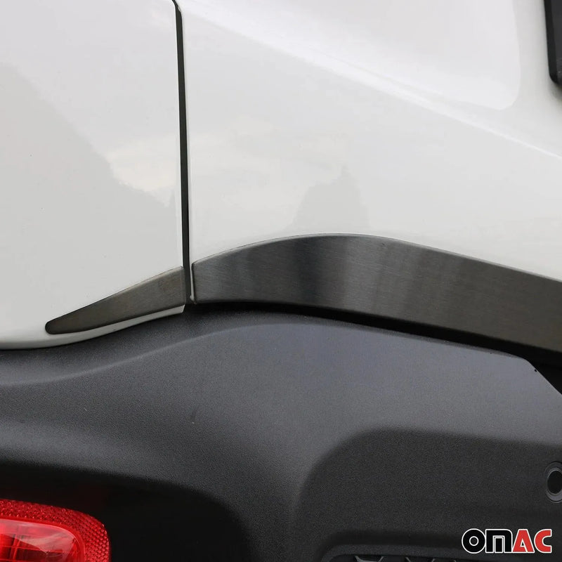 Rear Trunk Molding Trim for Jeep Renegade 2015-2018 Brushed Steel Dark 3 Pcs - OMAC USA