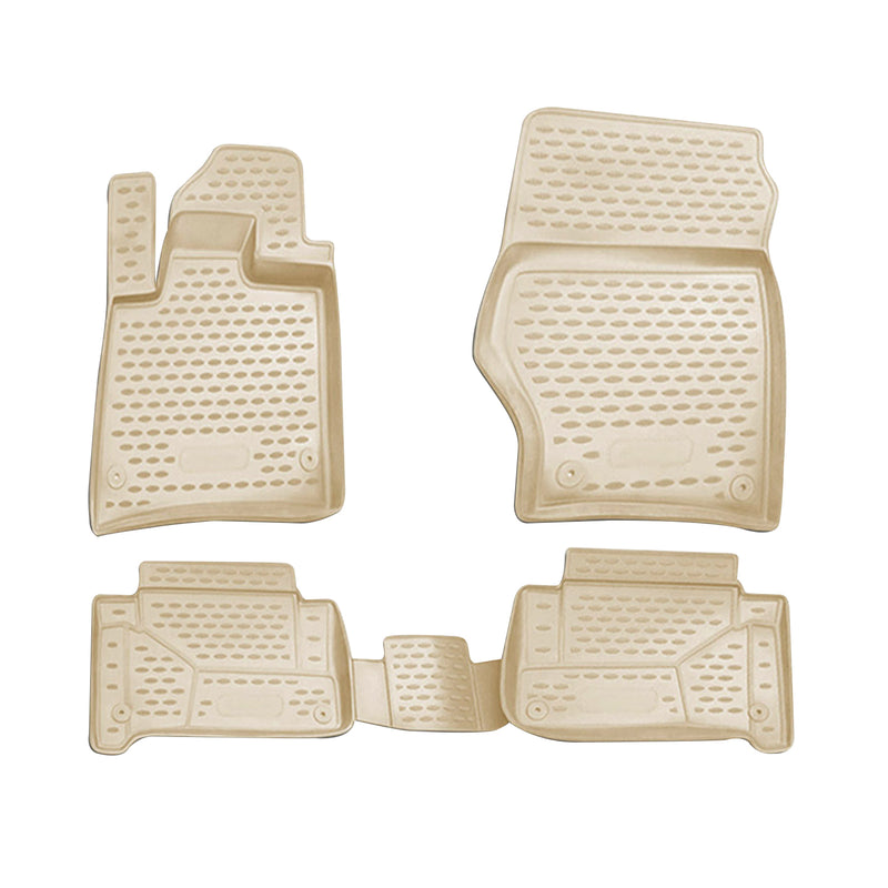 2007-2015 Audi Q7 Floor Mats Liners Full Set All Weather Beige