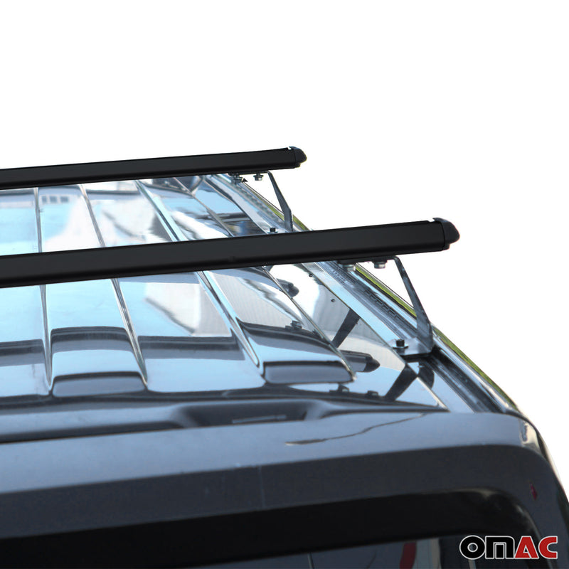 2016-2023 Mercedes Metris Fix Points Roof Racks Cross Bar Black 2 Pcs