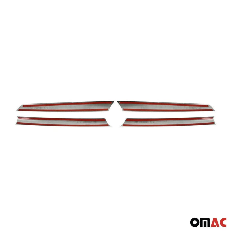 Front Bumper Grill Trim Molding for Toyota RAV4 2006-2009 Steel Silver 4 Pcs - OMAC USA