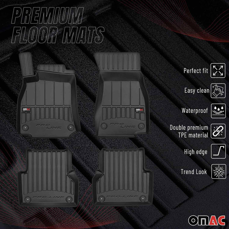 2019-2024 Audi A6 S6 RS6 Sedan Avant Allroad Premium Floor Mats Liners Full Set All Weather Heavy Duty