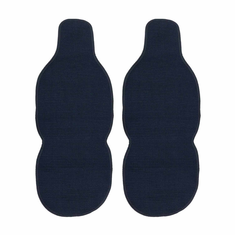 Infiniti Antiperspirant Front Seat Cover Pads Black Dark Blue 2 Pcs