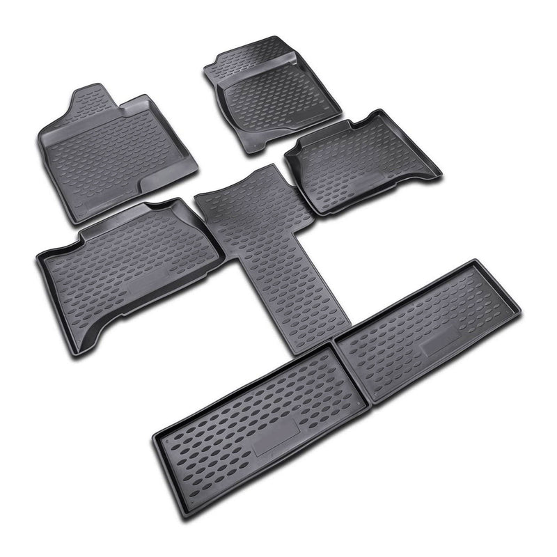 2007-2014 Chevrolet Tahoe Floor Mats Liners Full Set All Weather Black