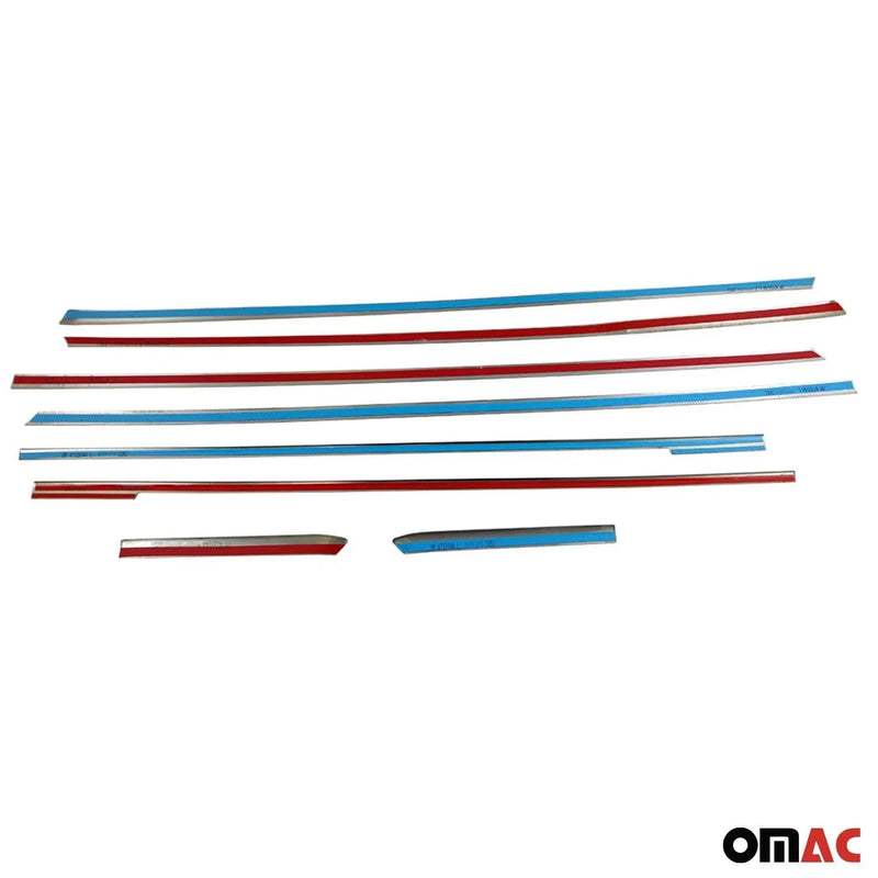 Window Molding Trim Streamer for Mercedes Metris Long 2016-2024 S. Steel 8x - OMAC USA