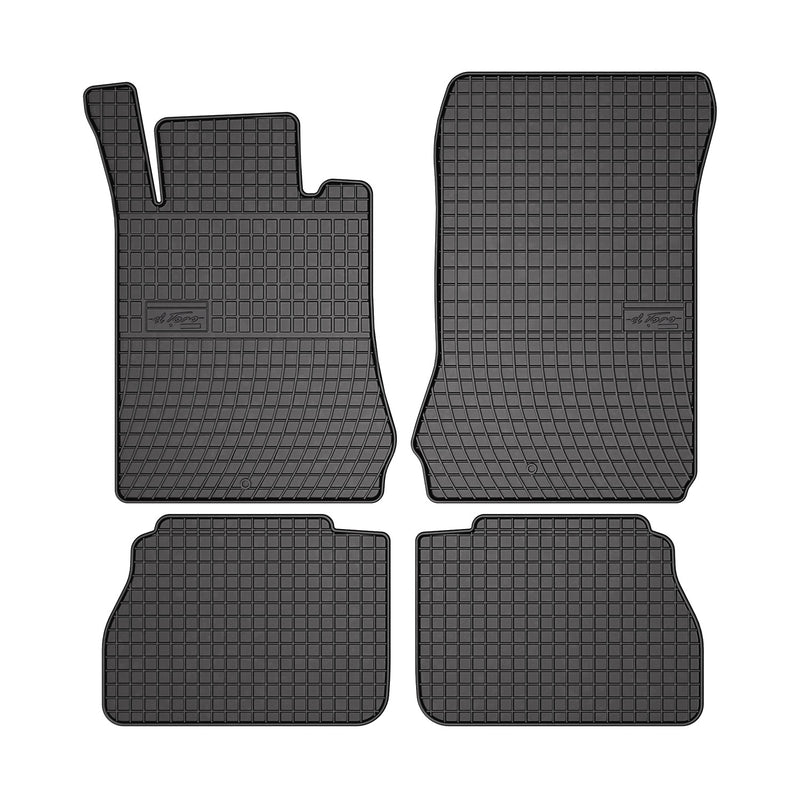 1996-2002 Mercedes E Class W210 Sedan Floor Mats Liners Full Set All Weather Rubber Black