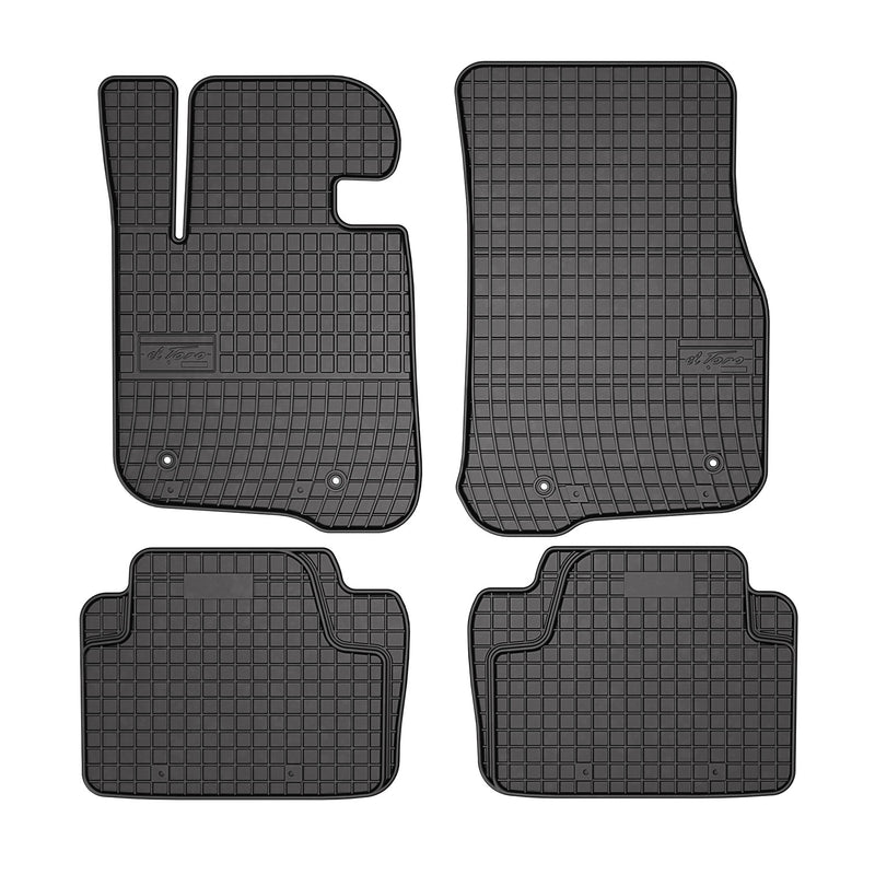 2014-2020 BMW 4 Series F36 Gran Coupe Floor Mats Liners Full Set All Weather Rubber Black