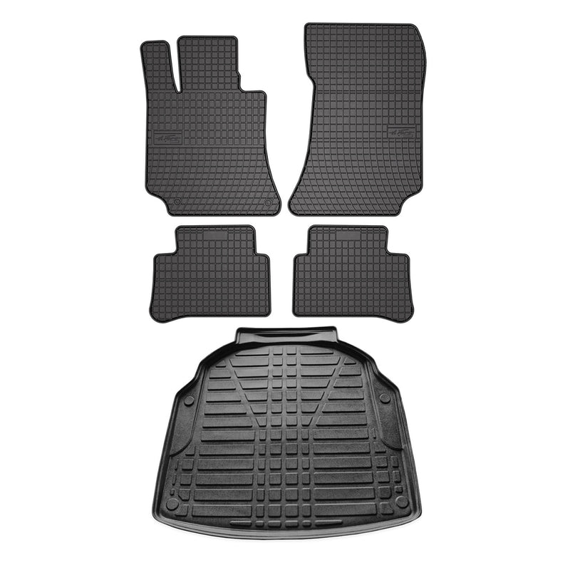 2010-2016 Mercedes E Class W212 Sedan Floor Mats & Cargo Liner Full Set All Weather