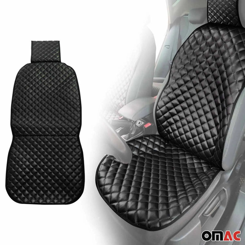 1996-2002 BMW Z3 Leather Breathable Front Seat Cover Pads Black