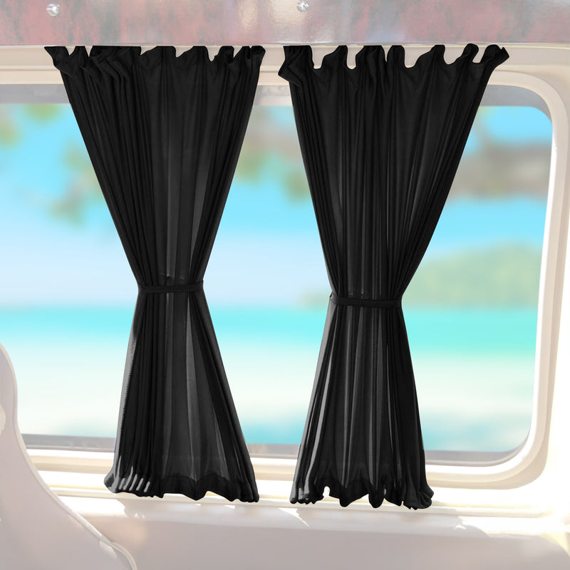 1992-2003 VW EuroVan Side Window Curtain Sunshade Black 10 Pcs